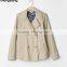 Crisp 100% Cotton Classic Double-breasted Short Coat Custom High Quality Fashion Women Windbreaker Guangzhou Manufacturer