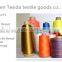 High tension dyed polyester sewing thread