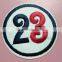 custom hot sale cheap embroidery patch round badges for garments