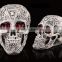 Creative terror Halloween toys funny tricky toy flash resin skulls Halloween decorations