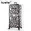 Professional Rolling Makeup Case 2 in1 Mutifunctional Aluminum Trolley Cosmetic Case With 360 Degree Wheel