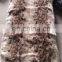 100%Natural color rabbit fur pelt plate snake pattern rabbit fur plate China Bulk
