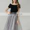 New match women two piece set dresses with tulle keen length skirt