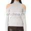 Cold Shoulder Long Sleeve Latest Cold Shoulder Girls Sweater Design