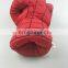 custom red spider pattern kids play plush stuffed toy boxing gloves