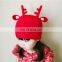 2017 autumn and winter warm children's hat Christmas small antlers baby knitted caps