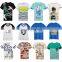 Casual shirt digital sublimation printing 100% cotton t shirt custom print logo and pattern