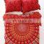 Indian Queen Size Bohemian Tapestry Wall Hanging Mandala Throw Hippie Tapestry With Pillows Cover