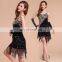 BestDance Sexy 1920s Paisley Pattern Tiered Tassel Gatsby Flapper Party Dress for women OME