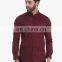 New arrival man shirt custom maroon color shirt adult ruffle raglan shirt high quality dress shirt man wholesale