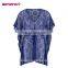Fancy Flower Short Cover Up Bikini Lace V Neck Kaftan