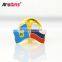Custom high quality die cut struck soft enamel bulk flag lapel pin badges