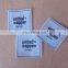 Custom woven clothing labels for garment accessories