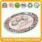 Round Metal Tin Serving Tray For Christmas