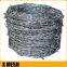 double strand 14Guage galvanized barbed wire stainless steel barbed wire plastic coated barbed wire factory with high quality
