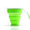 250ml New creative outdoor silicone folding travel cup mouthwash cup