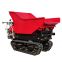 Mini crawler type garden truck dumper with lift container