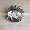 K04 5306-123-2014 Upgrade 46.39/60.00mm 9+0 Blades High Performance Aluminum 2618/millining/ Billet Compressor Wheel
