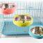 Corrugated Buckle Design Stainless Steel Mixing Bowl Cats Dogs Pets Feeder Water Bowl Neck Protection