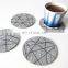 custom design red color cup heated drink coaster holder table for drinks felt coasters kung fu tea ceremony accessories