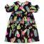 Grey Pink Floral Cold Shoulder Dress Baby Frock For 2 Year Old Baby New Model Girl Dress