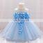 New Born Baby Girl Dress Sleeveless Kids Birthday Dresses Flower Girl Frock