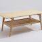 Wooden Quentin Coffee Table With 2 Layer Storage Simple Coffee Table Small Square Coffee Table