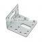 90 Degree right corner small slotted metal angle iron bracket with heavy duty