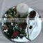 decorative glass mirror candle plate tray for wedding or party anniversary