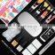 4 pieces poly gel nail extension set base top coat with nail sequins slip solution gift box package