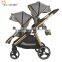 2020 new factory EN1888 0-36 Months baby twin stroller 3 in 1