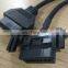 OBD2 Male to Dual Female Adapter Splitter Extension Cable 18cm OBD II 0.6FT