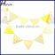 Yellow Cotton Fabric,Double Sided Bunting,Banner,Flag,Event PL004