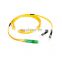 LC APC ST UPC Duplex Single mode G652D Cordon de brassage en fibre Fiber Jumper st fiber optic patch cord