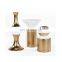 Nordic Luxury Modern Creative Lips Design Golden Ceramic Flower Vase for Home Decoration