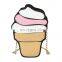 2020 wholesale latest design, Cute Ice Cream Cupcake Messenger Crossbody Bag PU Leather Small Chain Clutch handbags girls/
