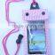 green waterproof plastic bag for cell phone