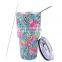 30 oz custom blank sublimation stainless steel insulated vacuum tumbler with straw