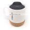 White sublimation wholesale china ceramic coffee mug with cork base