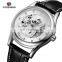 FORSINING A3 Men's Fashion&Casual Automatic Mechanical Business Watch Luxury High Quality Leather Watch Strap Band