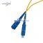 SC single mode Corning fiber 5 steps polished fiber optic patch cord