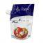 Private Label Yogurt Packaging Bag 7oz Foil Gasket Corner Aluminum Foil Retort Stand Up Spout Pouch Plastic Liquid Package
