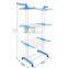 Multifunctional clothes rack floor to floor 4-layer clothes rack balcony simple shoe rack