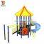 Classic Themes Amusement Park Rides Kids Playhouse Outdoor Games Playsets Plastic Slide Playground Equipment for Kindergarten