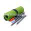 Hot Sale Custom Gray Felt Roll Up Pencil Case Pencil Case Drawstring Pencil Case With Leather Strap