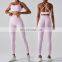 2023 New Arrival Seamless High Waist Leggings Beauty Back Sexy Bra 2 Piece Yoga Gym Suit Set Women Fitness Sports Wear Clothes