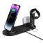 Wholesale 3 In 1 Portable 15W Fast Charging Magnetic Stand Up Wireless Charger Station for Cell phone smart watch earphone