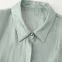 New style women's clothing: Classic butterfly knot embellished shiny effect blouse