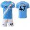 2025-2026 season Manchester City jersey home kit 9# Haaland 17# De Bruyne cross-border short-sleeved football suit set
