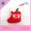 Wholesale chooseable plush Christmas stocking with Santa Claus